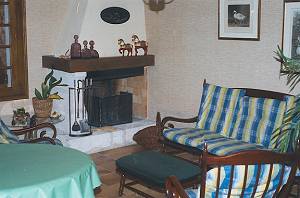 Lounge area inside the house
